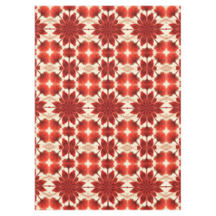 Ein elegantes Blumenmuster in Rot Tischdecke