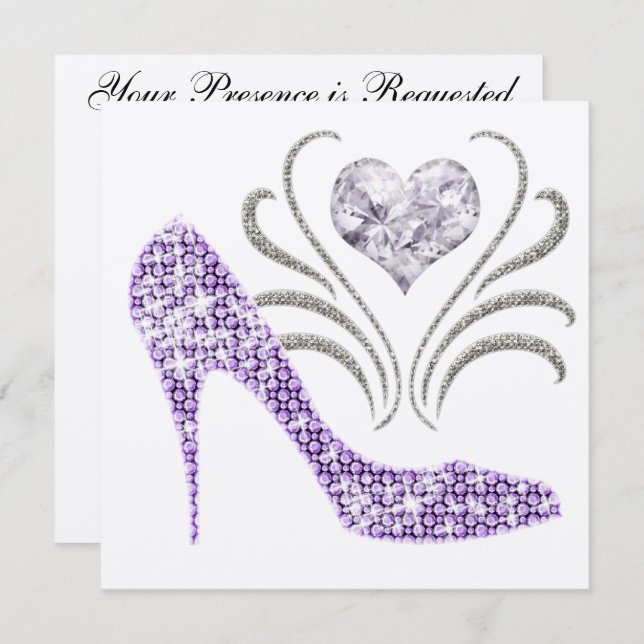 Ein elegantes Ereignis - SRF Einladung (Vorne/Hinten)