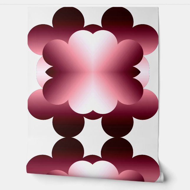 Ein elegantes klassisches Maroonmuster-Design Tapete (Abrollen)