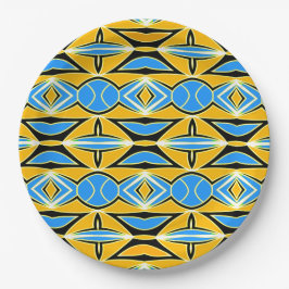 Ein elegantes mehrfarbiges klassisches Designpapie Pappteller