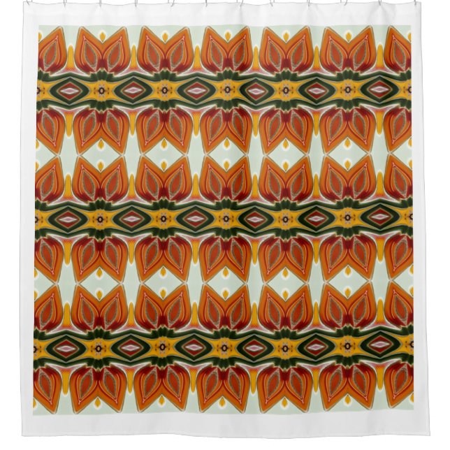 Ein elegantes, nahtloses, vielfarbiges klassisches duschvorhang (Vorderseite)