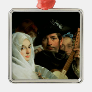 Ein elegantes Paar von Madrid, c.1770 Silbernes Ornament