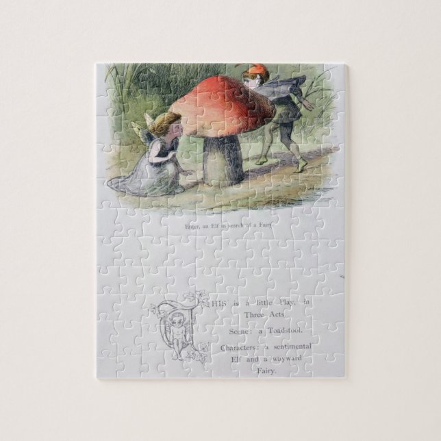 Ein Elf auf der Suche nach einer Fee, Illustration Puzzle (Vertikal)