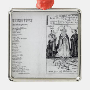 Ein Emblem des Antichristen Silbernes Ornament