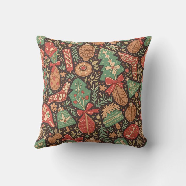 ein emotionales Weihnachtspolster Kissen (Rückseite)