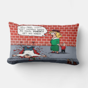 Ein Engel bekommt seine Flüge nicht Weihnachten Lendenkissen