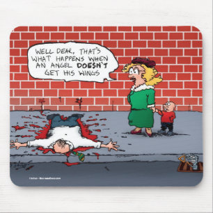 Ein Engel bekommt seine Flüge nicht Weihnachten Mousepad