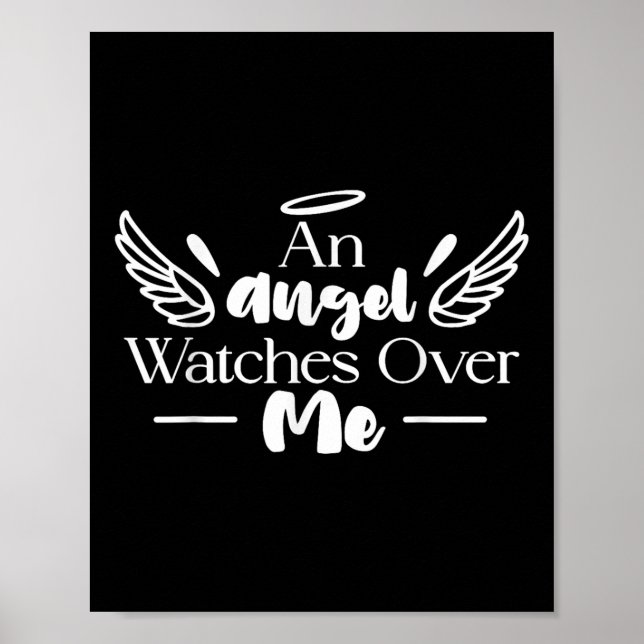Ein Engel beobachtet mich über Vater Mama Frauen K Poster (Vorne)