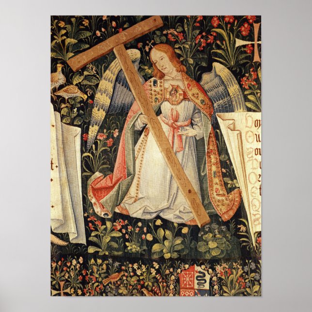 Ein Engel, der das Kreuz trägt Poster (Vorne)