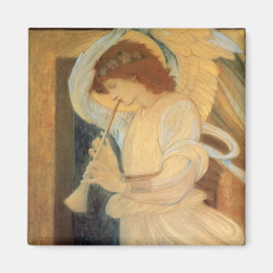 Ein Engel, der Flageolet von Burne Jones spielt Magnet