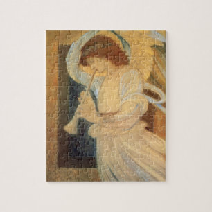 Ein Engel, der Flageolet von Burne Jones spielt Puzzle