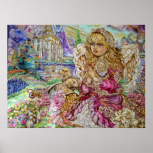 Ein Engel des Betens. Poster