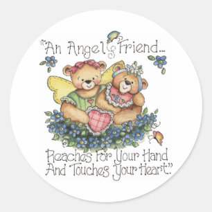 Ein Engel Friend Touchs Ihr Herz Sticker