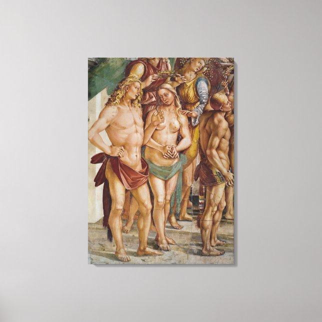 Ein Engel gekröntes Paar, Details Leinwanddruck (Vorderseite)