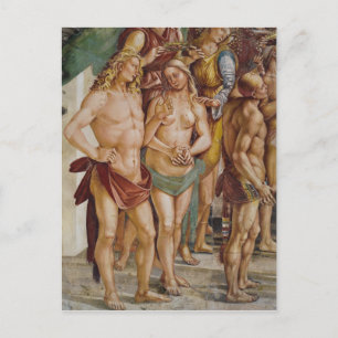 Ein Engel gekröntes Paar, Details Postkarte