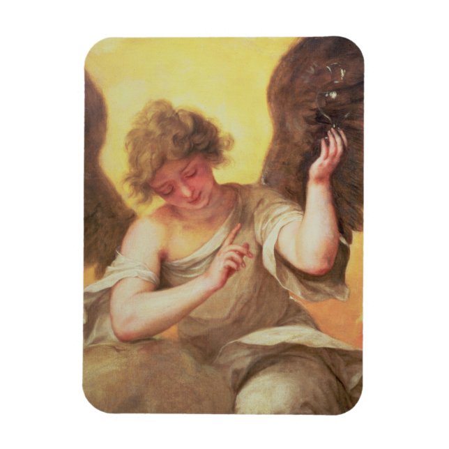 Ein Engel mit einem Glaskolben Magnet (Vertikal)