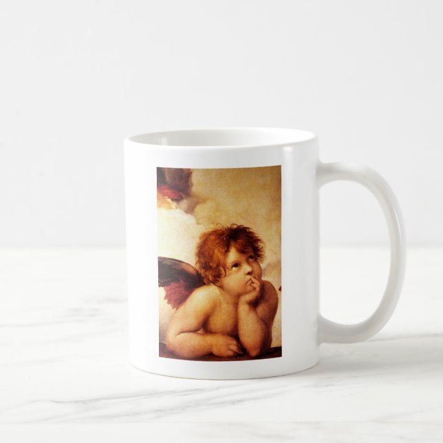 Ein Engel, Sonderkommando des Sistine Madonna - Tasse (Rechts)