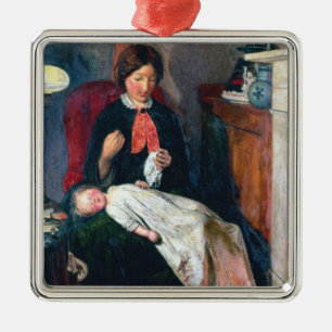 Ein englischer Kamin von 1854-5 Silbernes Ornament