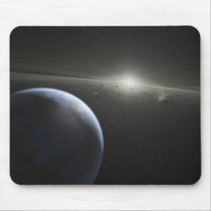 Ein enormer Asteroidengürtel in der Bahn um einen Mousepad