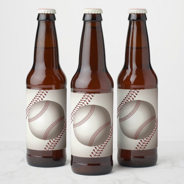 Ein Entwurf eines Soft Ball oder einer Base Bierflaschenetikett (Flaschen)