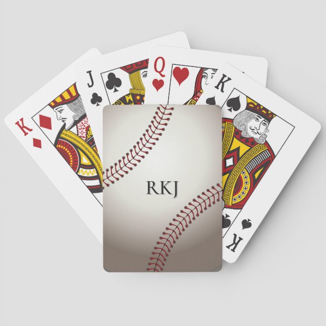 Ein Entwurf eines Soft Ball oder einer Base Spielkarten (Rückseite)