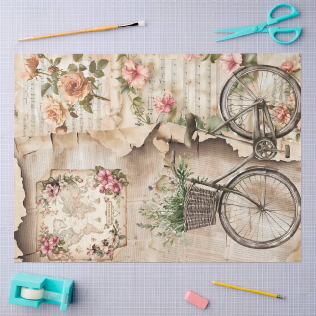 Ein Ephemera Oster-Serie-Design #21 Seidenpapier (Basteln)