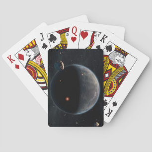 Ein erdähnlicher Planet, reich an Kohlenstoff und  Spielkarten