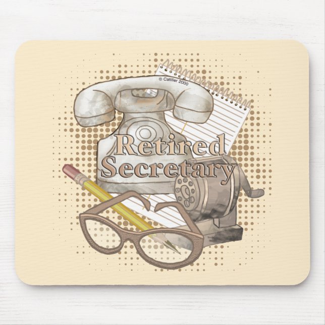 Ein ermatter Sekretär Mousepad (Vorne)