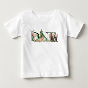 Ein erster Geburtstag Waldbär Hirschbaum Baby T-shirt