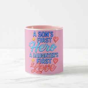 Ein erster Held für einen Sohn, die erste Liebe ei Tasse