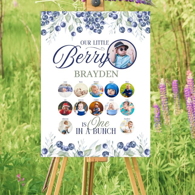 Ein erstes Geburtstagskorb-Zeichen Poster (Von Creator hochgeladen)