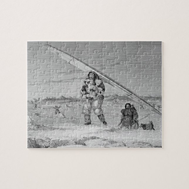 Ein Eskimaux von Igloolik, ein Vogelhaut jacke Puzzle (Horizontal)