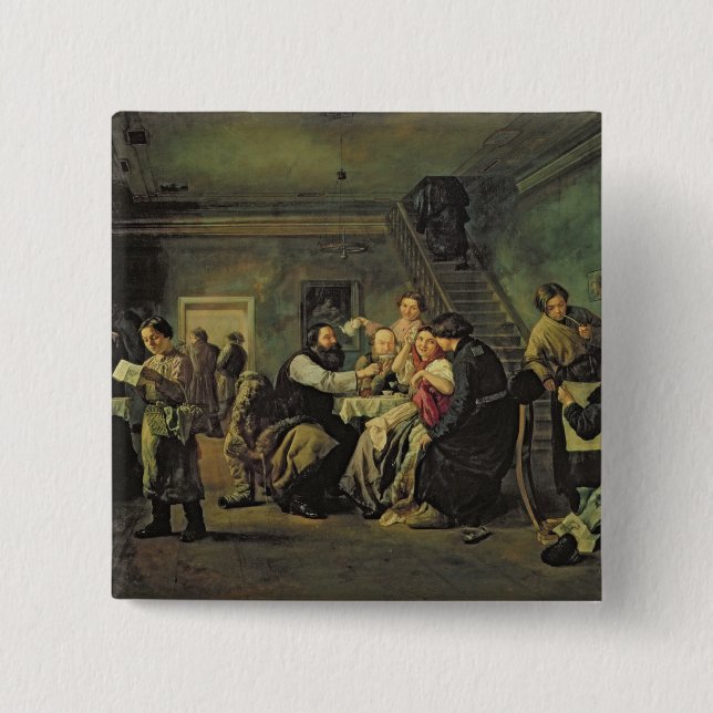 Ein essendes Haus, 1859 Button (Vorderseite)