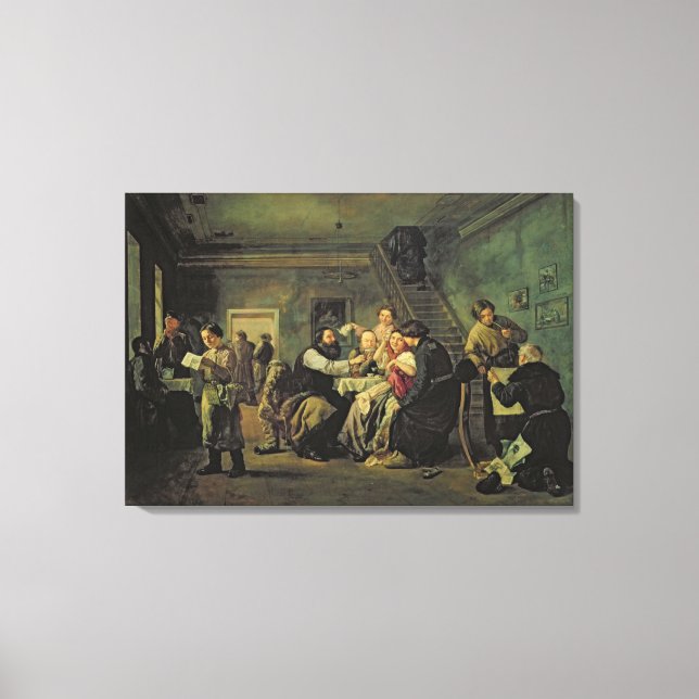 Ein Esshaus, 1859 Leinwanddruck (Vorderseite)