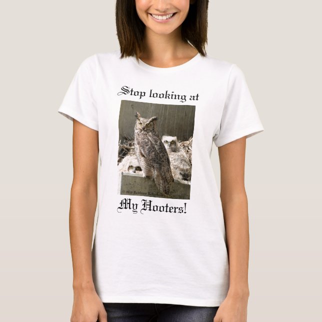Ein Eulendruck, T-Shirt (Vorderseite)