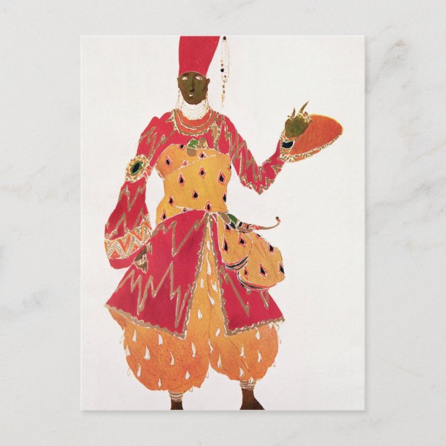 Ein Eunuch aus dem Ballett "Scheherazade" Postkarte (Vorderseite)