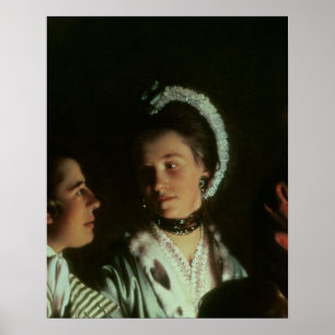 Ein Experiment an einem Vogel in der Luftpumpe, 17 Poster