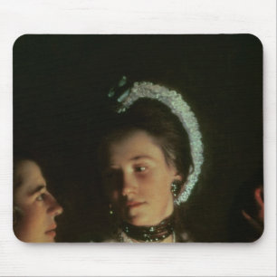 Ein Experiment auf einem Vogel in der Luftpumpe, Mousepad