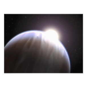 Ein extrasolar Planet mit seinem Elternteilstern Fotodruck