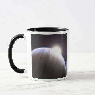 Ein extrasolar Planet mit seinem Elternteilstern Tasse