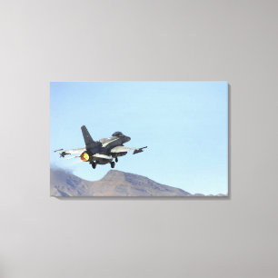 Ein F-16E von Arabische Emirate Leinwanddruck