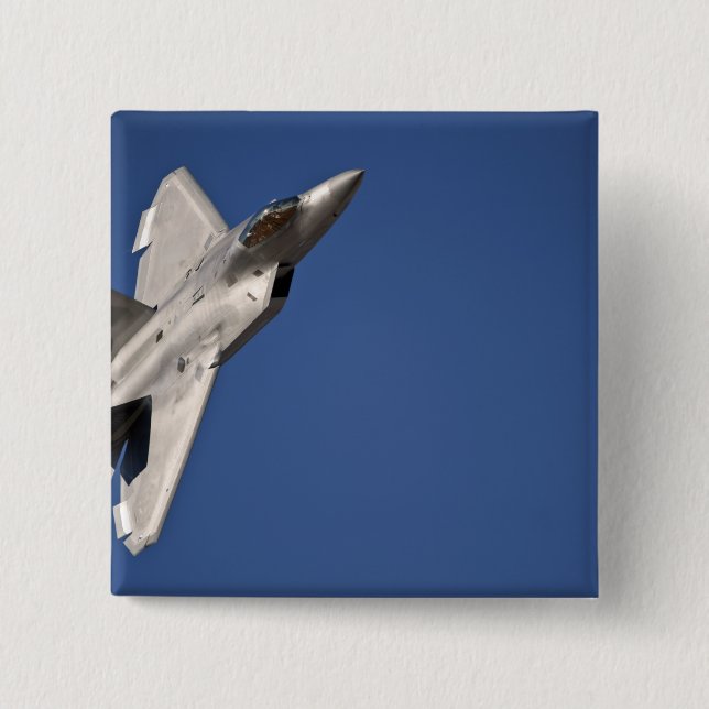 Ein F-22 Raptor-Flugzeug Button (Vorderseite)