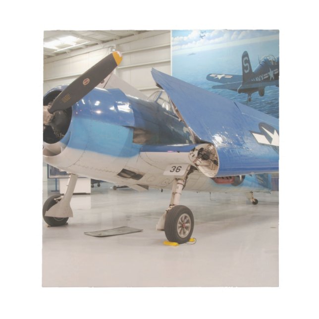 Ein F-6F-Hellcat-Flugzeug des Zweiten Weltkriegs Notizblock (Vorderseite)