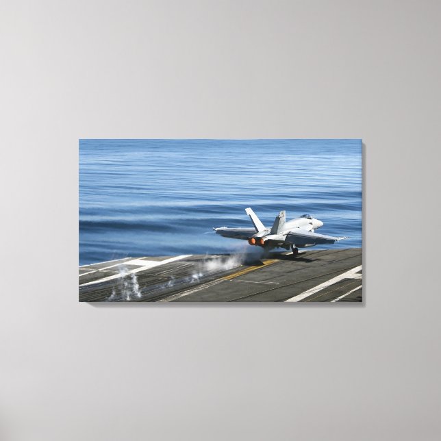 Ein F/A-18E Super Hornet Leinwanddruck (Vorderseite)