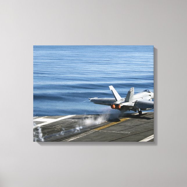 Ein F/A-18E Super Hornet Leinwanddruck (Vorderseite)