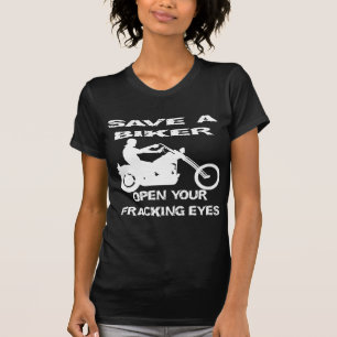 Ein Fahrrad rette die Augen auf. T-Shirt