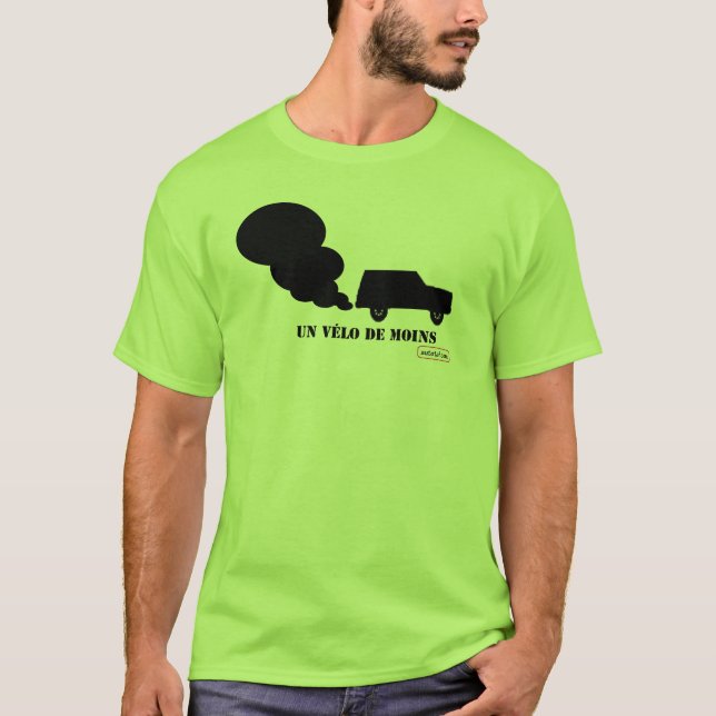 Ein Fahrrad weniger T-Shirt (Vorderseite)