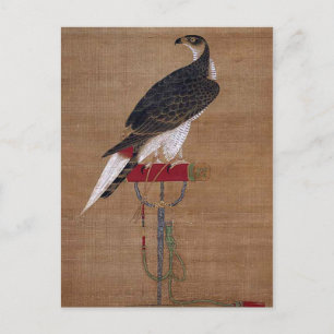 Ein Falken - Koreanischer Scroll aus dem 16. Jahrh Postkarte