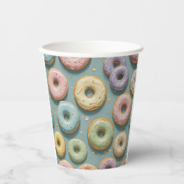 Ein fantasievoller Pastell-Donut-Traum Pappbecher