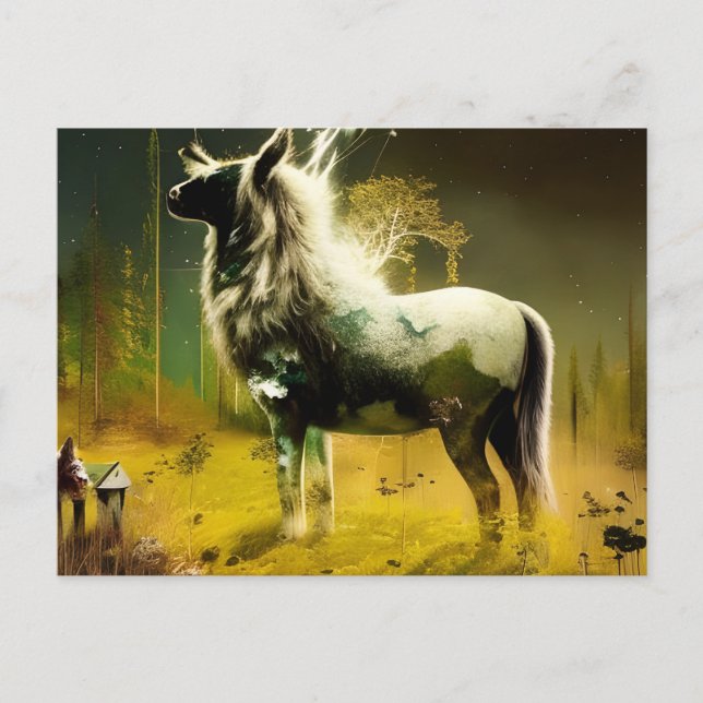 Ein Fantasiewesen Postkarte (Vorderseite)